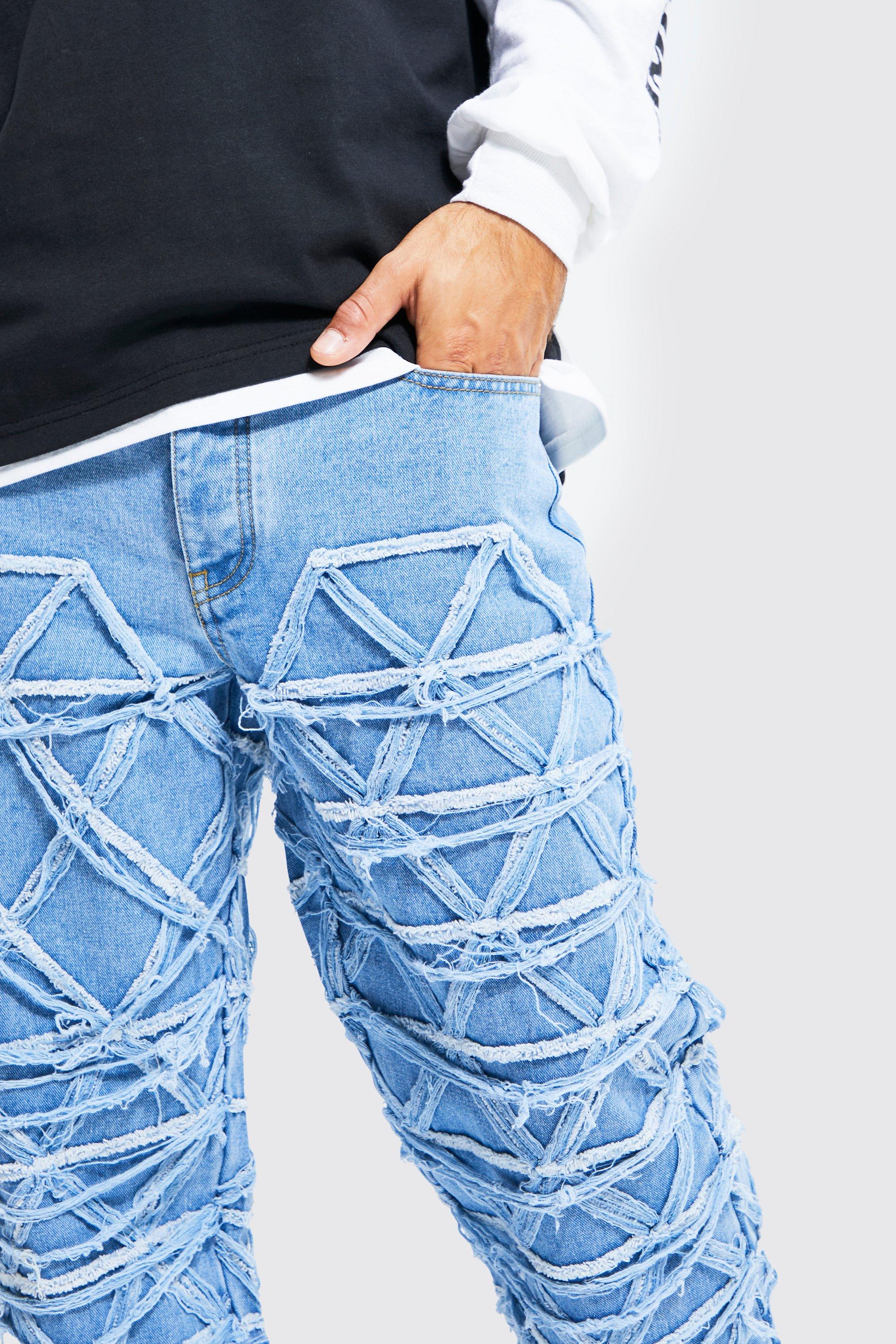 Relaxed best sale distressed jeans